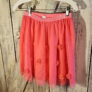 1989 Place Bubble Mini Skirt in Orange and Pink